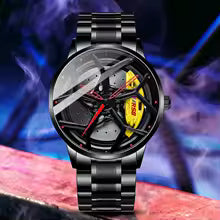 RSQ8 Sports Wheel Rim Quartz Watch