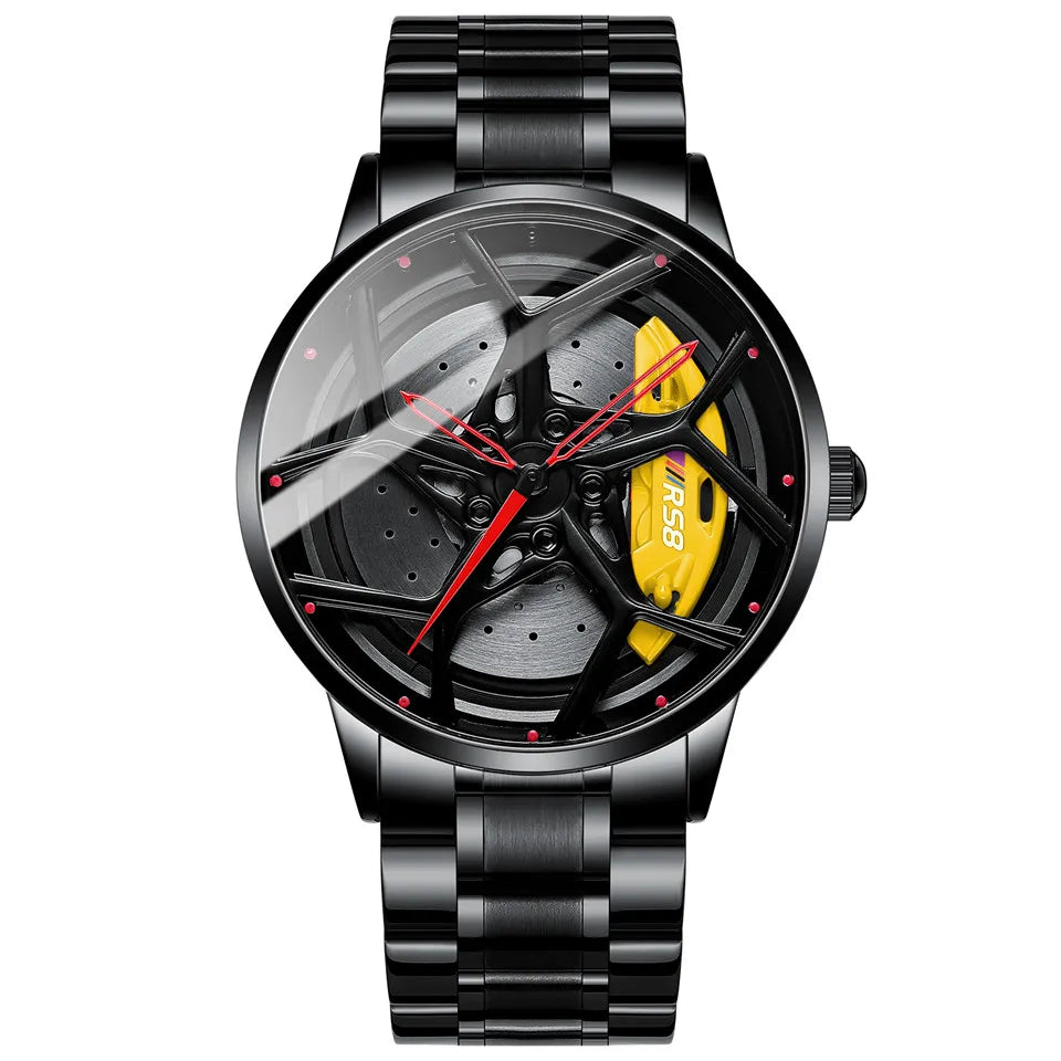 RSQ8 Sports Wheel Rim Quartz Watch